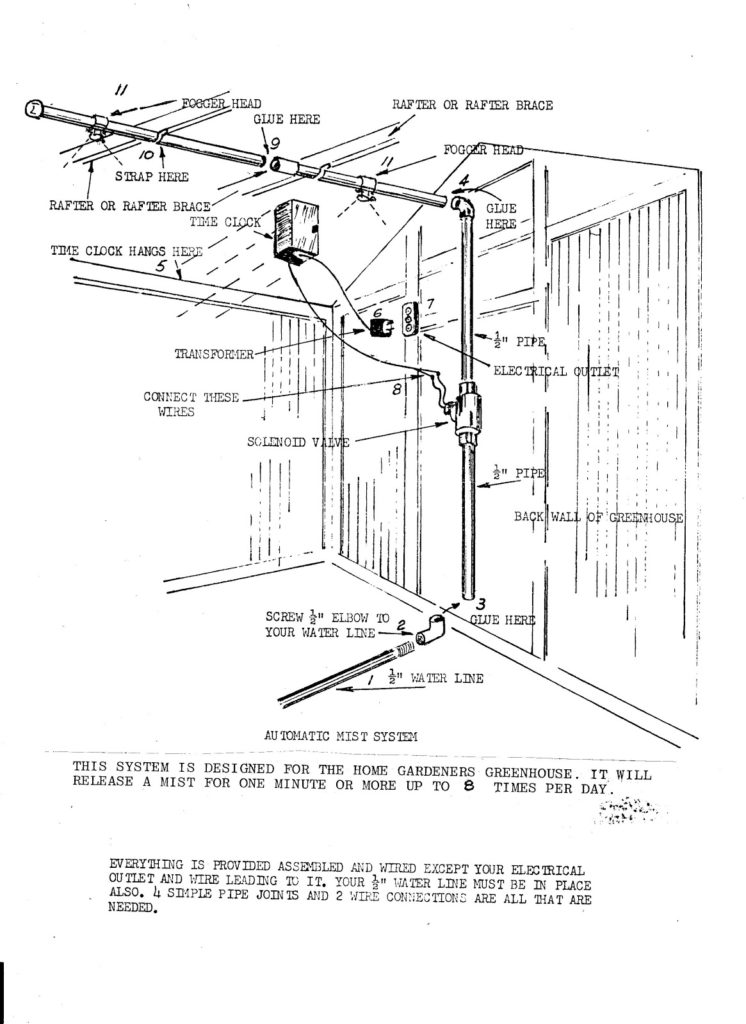 Mist System 001 - SB Greenhouses